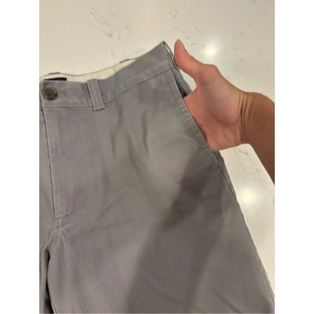 Men's J Crew Classic Gray Chino Shorts- 100% cotton. Size 29